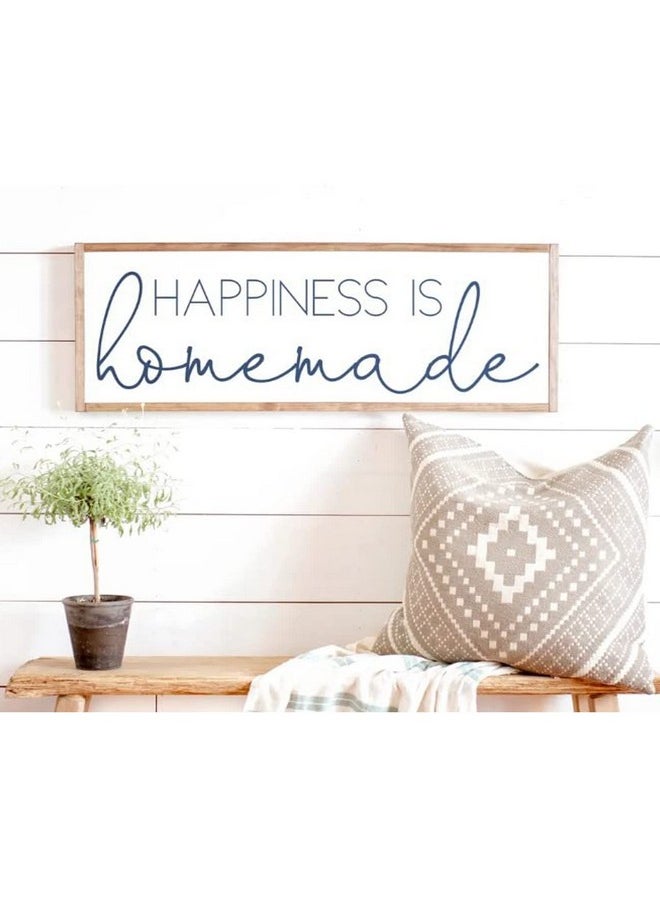 artica - Artica Happiness is Homemade Wall Decor Quotes with Ractangulare frame for Living Room Bedroom Gift item (Happiness is Homemade) - Image 1