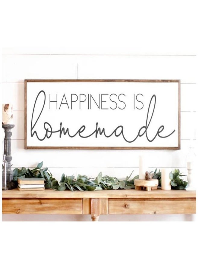 artica - Artica Happiness is Homemade Wall Decor Quotes with Ractangulare frame for Living Room Bedroom Gift item (Happiness is Homemade) - Image 1