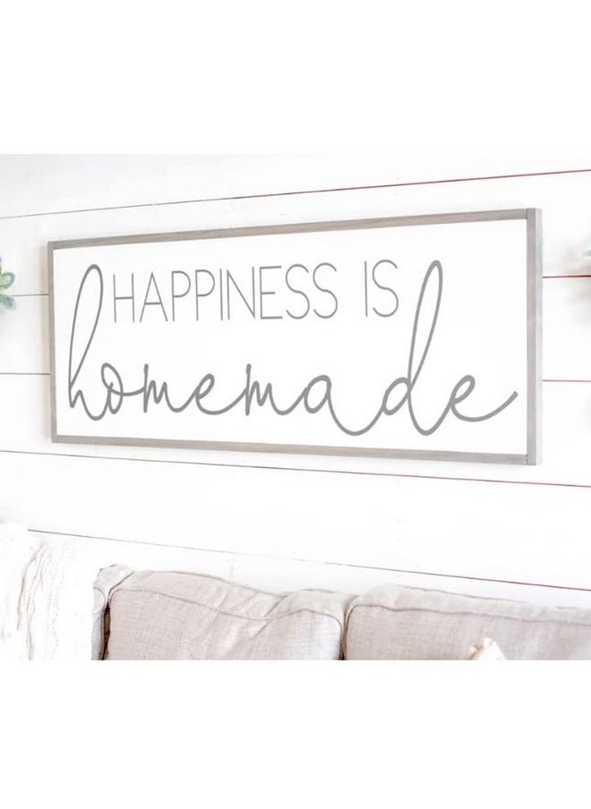 artica - Artica Happiness is Homemade Wall Decor Quotes with Ractangulare frame for Living Room Bedroom Gift item (Happiness is Homemade) - Image 1