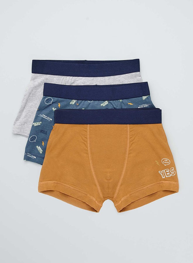 Kiabi Boy Pack Of 3 Pairs Of Printed Boxer Shorts  - Image 1