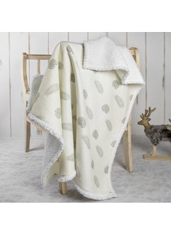 Hamur Fluffy Baby Blanket Mother Baby Newborn 80x100 Cm Melis Sheepskin Blanket  - Image 1