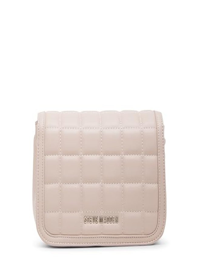 Steve Madden Carla Mixed Quilt Flap Crossbody, Light Pink - Image 3