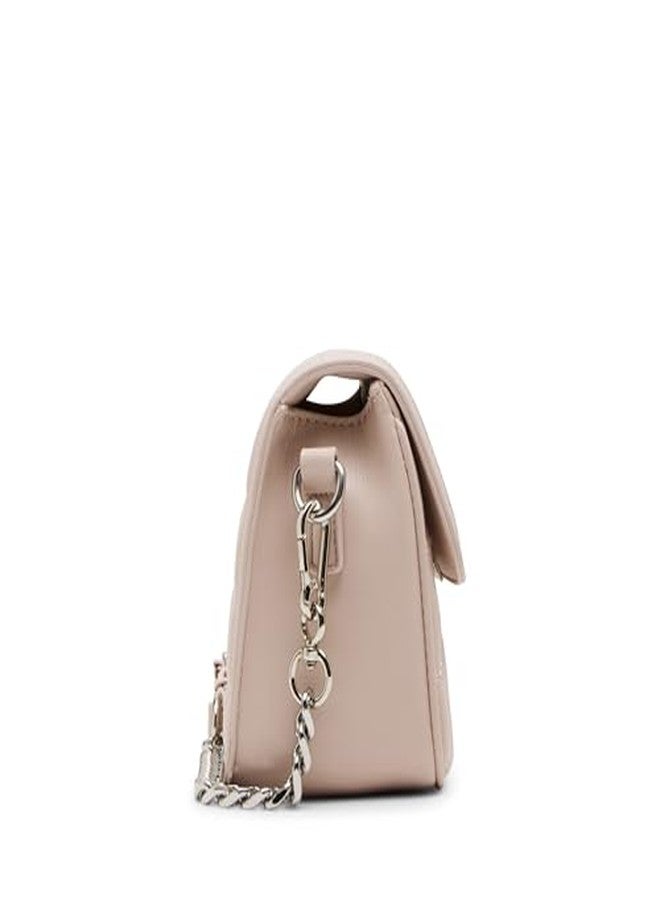 Steve Madden Carla Mixed Quilt Flap Crossbody, Light Pink - Image 5