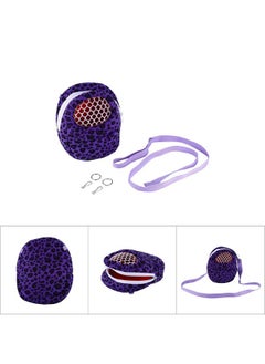 Zerodis Pet Hamster Carrying Bag, Leopard Pattern Pet Carrier Outdoor Sleeping Bag Adjustable Strap Travel Bag for Small Animal Rat Hedgehog Chinchilla(S)  - Image 4