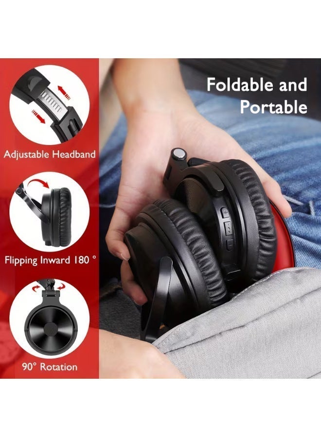 OneOdio Noise Canceling Headphones Hi-Res Audio Wireless Headphones + Wired Gaming Headset 2-in-1, Over-Ear Music Hi-Res Sound Computer Gaming Headphones Universal Long Battery Life 110 Hours, Gaming Headphone/headset, Headphones - Image 5