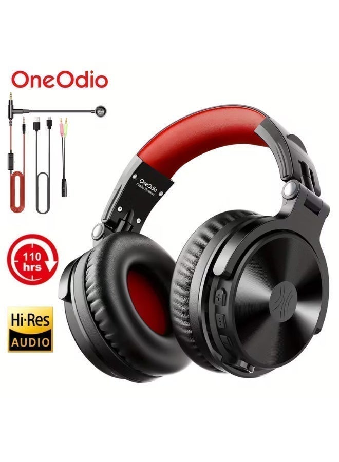 OneOdio Noise Canceling Headphones Hi-Res Audio Wireless Headphones + Wired Gaming Headset 2-in-1, Over-Ear Music Hi-Res Sound Computer Gaming Headphones Universal Long Battery Life 110 Hours, Gaming Headphone/headset, Headphones - Image 2