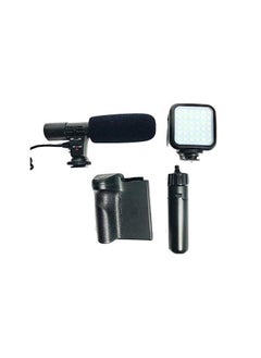 Phone Planet Vlogging Follow Me Kit with LED Video Light + Microphone + Camera Grip with Mobile Phone Holder + Mini Tripod Compatible with Smartphones for TikTok, Youtube, Live Streaming and Meetings  - Image 3