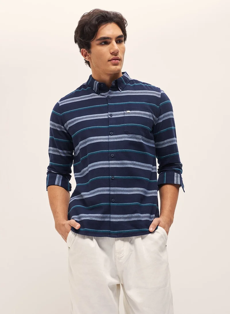 THE BEAR HOUSE Cotton Shirt for Men | Long Sleeve, Casual & Formal Wear | Soft, Breathable Fabric for Office, Everyday, & All-Season Use in Classic & Trendy Colors
