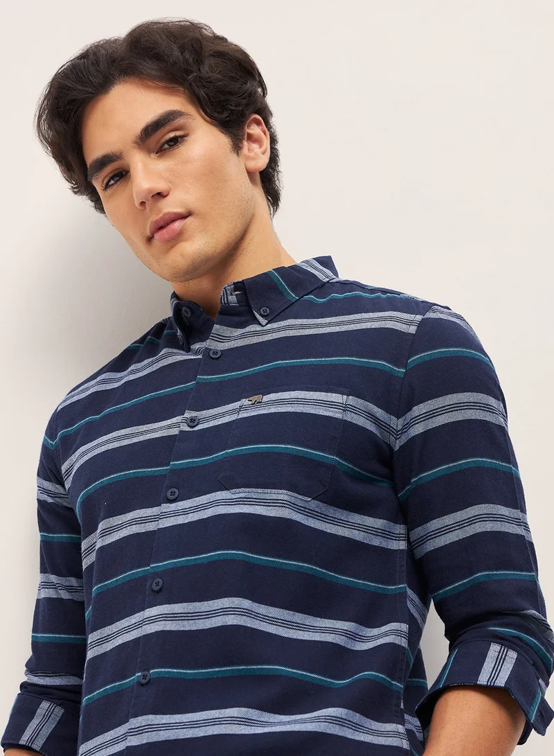 THE BEAR HOUSE Cotton Shirt for Men | Long Sleeve, Casual & Formal Wear | Soft, Breathable Fabric for Office, Everyday, & All-Season Use in Classic & Trendy Colors