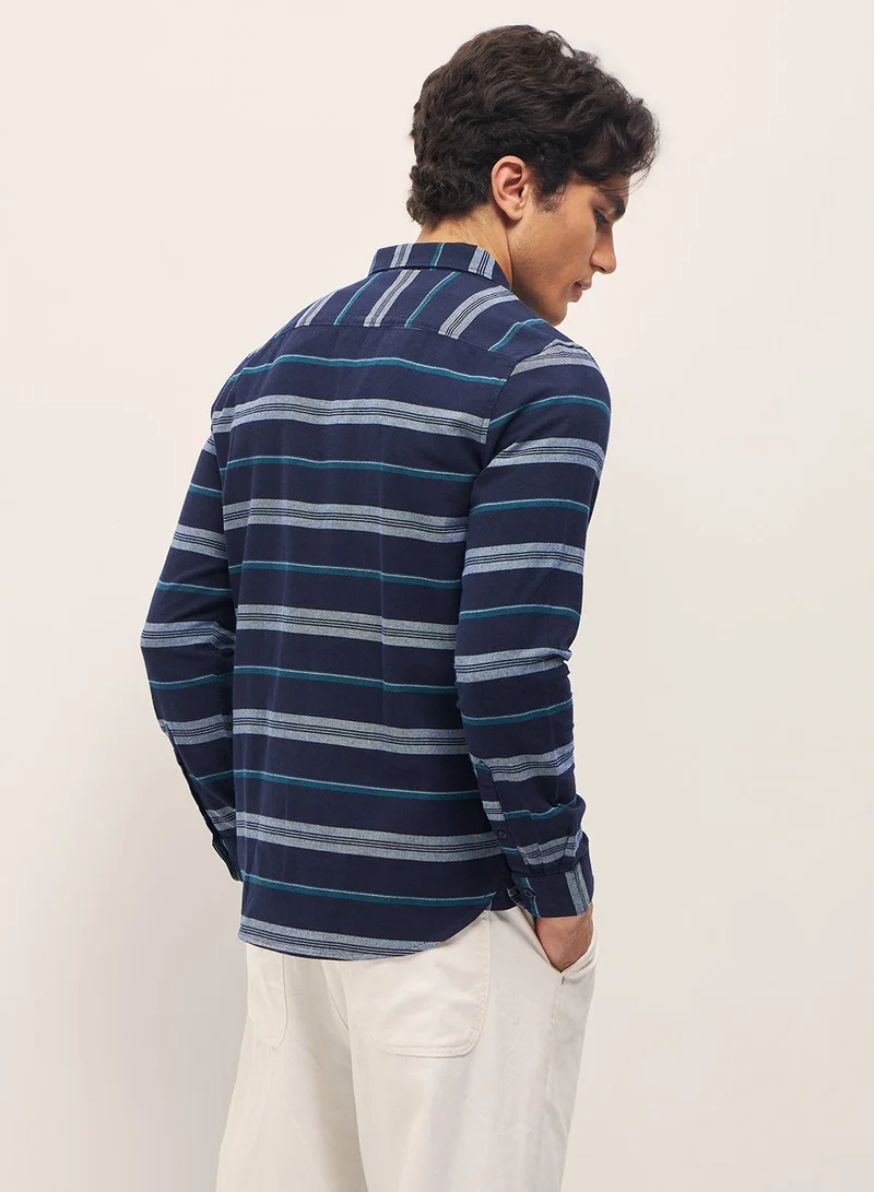 THE BEAR HOUSE Cotton Shirt for Men | Long Sleeve, Casual & Formal Wear | Soft, Breathable Fabric for Office, Everyday, & All-Season Use in Classic & Trendy Colors