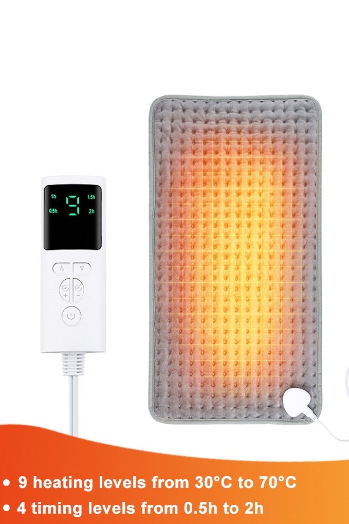 أيه بي جي سادة تسخين كهربائية مع خاصية إيقاف التشغيل التلقائي و9 مستويات لدرجة الحرارة، وسادة تسخين للظهر والرقبة والكتف والبطن قابلة للغسل في الغسالة من سكاي - Image 1