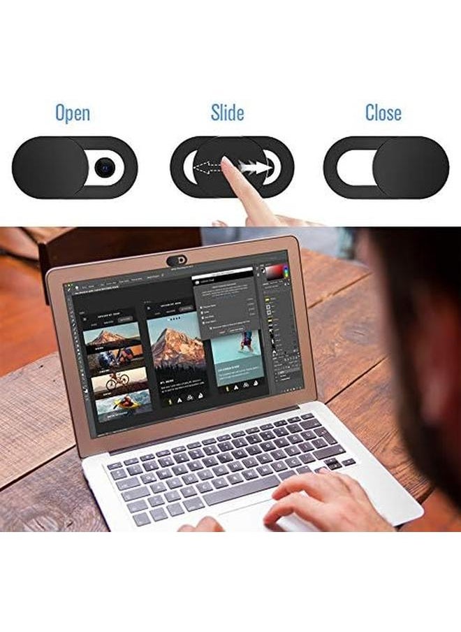 erorex - Webcam Cover Slide [6 Pack] Ultra Thin Laptop Web Camera Cover Compatible With Macbook Laptop Pc Computer Imac Ipad Iphone Cell Phone Etc. 0.022In Thick Web Blocker Protect Your Privacy And Security - Image 1