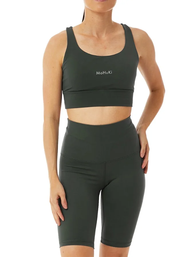 موهوكي موهوكي Billie Biker High Waist شورت - Dark Army Green