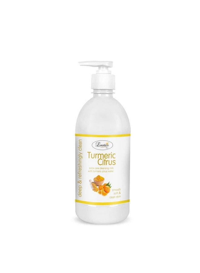 LUSTER Turmeric Citrus Cleansing Milk For Face; Extra Care Cleansing Milk With Turmeric Citrus Water; Cleansing Milk For Makeup Remover; (Paraben & Sulfate Free)500 Ml - Image 3