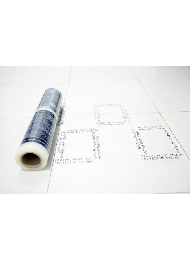 CARCAREZ Auto Adhesive Floor Mat, 4 mil Car Carpet Protector Film | 100 Mats Per Roll | 24" Wide, 200' Long - Image 1