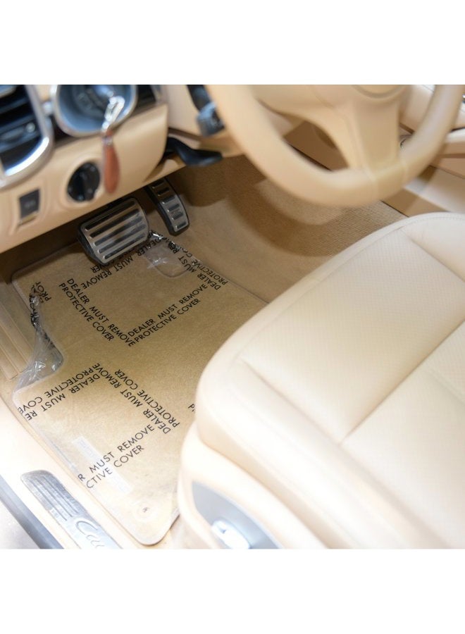 CARCAREZ Auto Adhesive Floor Mat, 4 mil Car Carpet Protector Film | 100 Mats Per Roll | 24" Wide, 200' Long - Image 3
