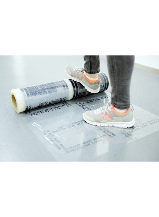 CARCAREZ Auto Adhesive Floor Mat, 4 mil Car Carpet Protector Film | 100 Mats Per Roll | 24" Wide, 200' Long - Image 2