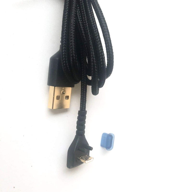 LZYDD 2 Metres Black USB Male-to-Male Gaming Mouse Cable for SteelSeries Rival 700 and 710 Mouse - Image 4