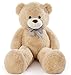 Poutmac Big Teddy Bear 4Ft Giant Soft Stuffed Animals Cute Plush Toy for Girlfriend Women Kids for Valentines Christmas Birthday Light Brown 47 inches - Image 3