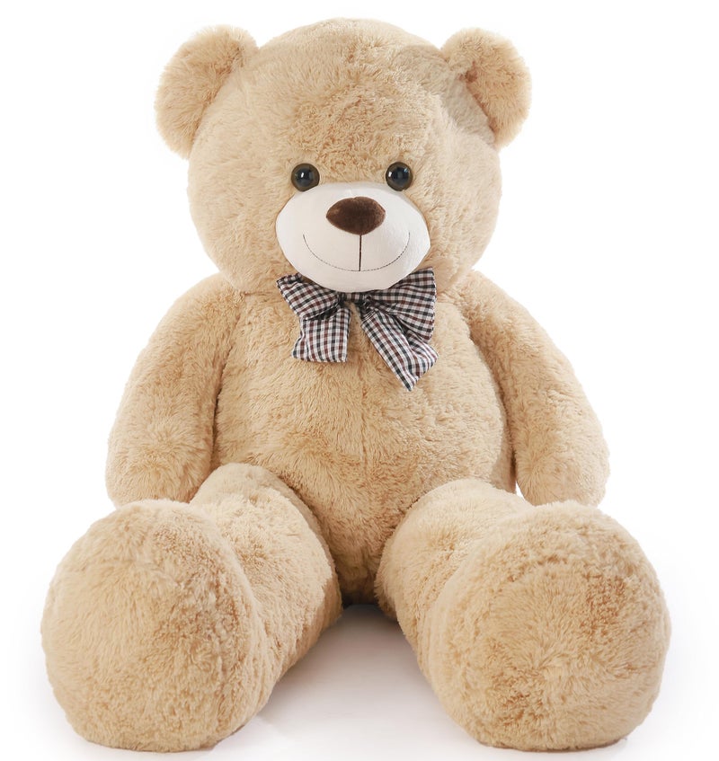 Poutmac Big Teddy Bear 4Ft Giant Soft Stuffed Animals Cute Plush Toy for Girlfriend Women Kids for Valentines Christmas Birthday Light Brown 47 inches - Image 2