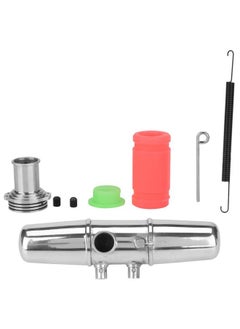 Dilwe Rc Car Exhaust Tubing Aluminum Alloy Rc Dual Exhaust Joint Tubing Rc Upgrade Accessories For Hpi Savage 4.6/5.9 1/8 Car Car Model Accessory  - Image 4