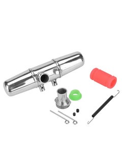 Dilwe Rc Car Exhaust Tubing Aluminum Alloy Rc Dual Exhaust Joint Tubing Rc Upgrade Accessories For Hpi Savage 4.6/5.9 1/8 Car Car Model Accessory  - Image 5