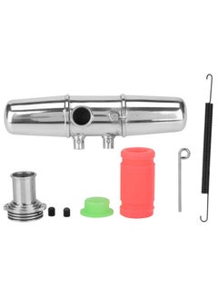Dilwe Rc Car Exhaust Tubing Aluminum Alloy Rc Dual Exhaust Joint Tubing Rc Upgrade Accessories For Hpi Savage 4.6/5.9 1/8 Car Car Model Accessory  - Image 3