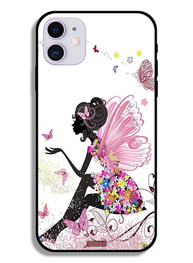 Tolwak جراب حماية آيفون 11 من آبل تصميم فتيات الفراشة - Image 2
