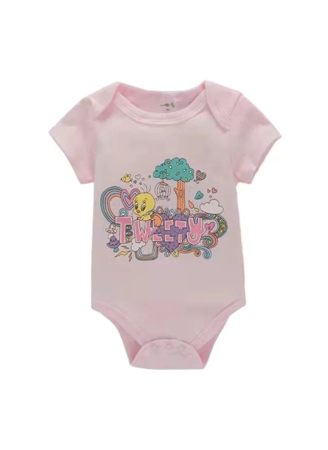 Bambimici Bambimici Tweety Print Short Sleeve  Body suit  Set of 2