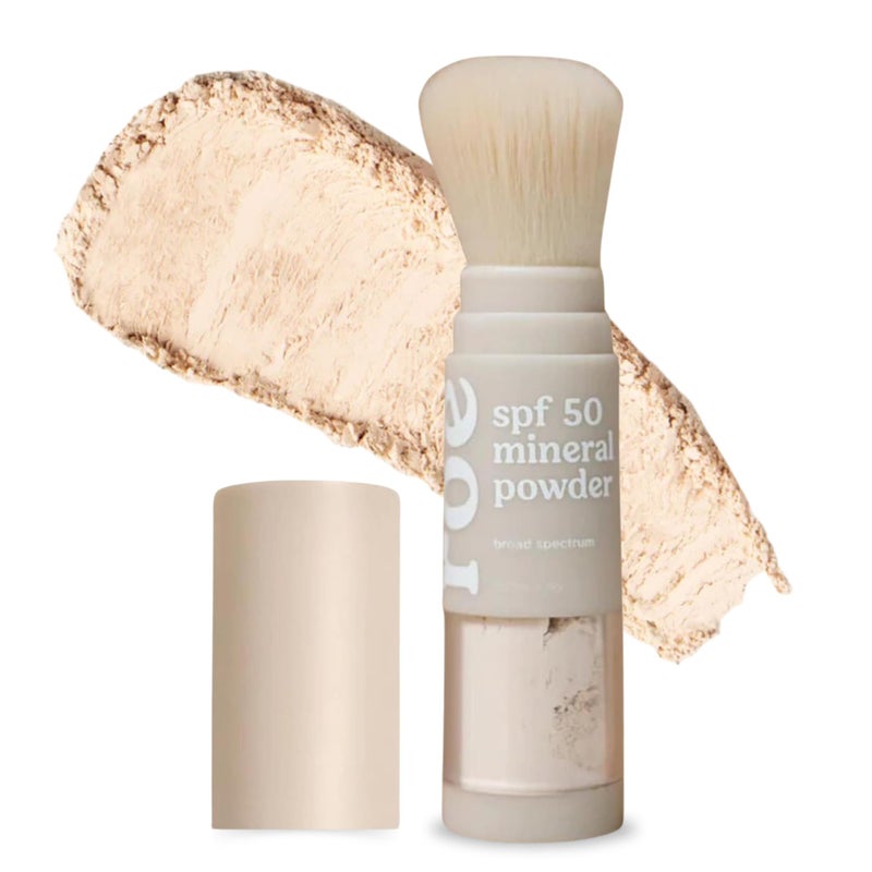 Roe Wellness- Kids SPF 50 Brush On Mineral Sunscreen Powder, Reef-Friendly, Easy to Apply for Kids, Babies & Parents - Image 1