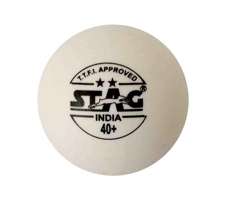 STAG كرات تنس الطاولة البيضاء الأيقونية 2 نجمة | كرات تنس الطاولة عالية الأداء 40+ مم للتدريب، البطولات واللعب الترفيهي - بيضاء عبوة من 12 - Image 2