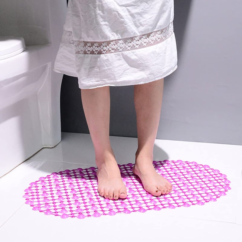 NOHUNT Nonslip Soft Rubber Bath Mat for Bathtub and Shower, Anti Slip Bacterial Anti Bacterial Machine Washable PVC Bath Mat for Bathroom - Image 3