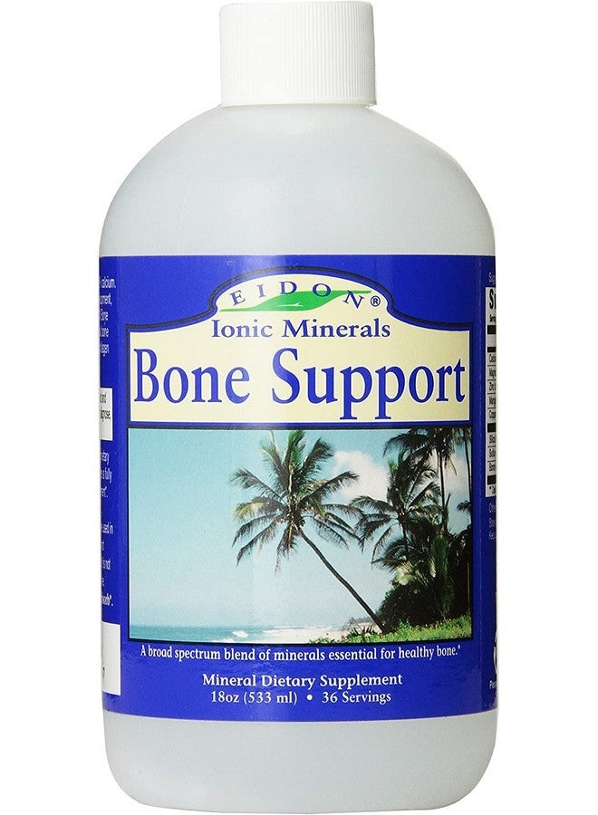 Eidon Ionic Minerals مكمل سائل لدعم العظام من إيدون أيونيك مينييرالز - قطرات معادن أيونية تضاف إلى الماء لصحة العظام، كالسيوم، مغنيسيوم، زنك، منغنيز، سيليكا، كبريت، بورون، متاحة حيوياً - 18 أونصة - Image 1