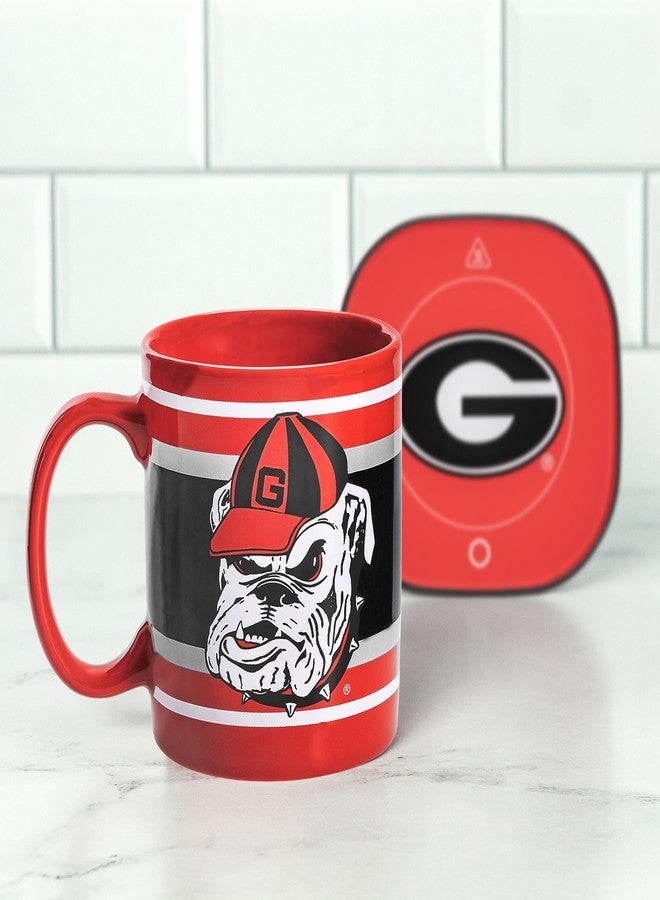 Uncanny Brands Georgia Bulldogs Hairy Dawg Mug Warmer with 12oz Mug Keeps Your Favorite Beverage Warm - Auto Shut On/Off - Image 3
