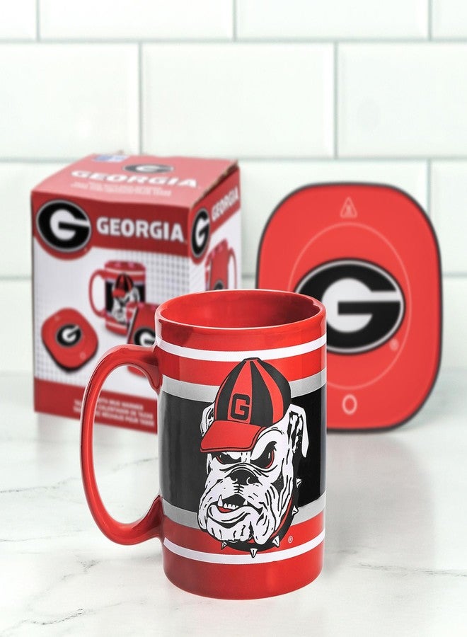 Uncanny Brands Georgia Bulldogs Hairy Dawg Mug Warmer with 12oz Mug Keeps Your Favorite Beverage Warm - Auto Shut On/Off - Image 4