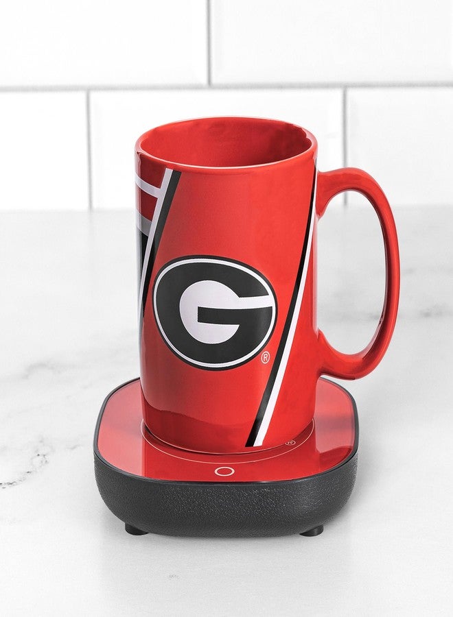 Uncanny Brands Georgia Bulldogs Hairy Dawg Mug Warmer with 12oz Mug Keeps Your Favorite Beverage Warm - Auto Shut On/Off - Image 1