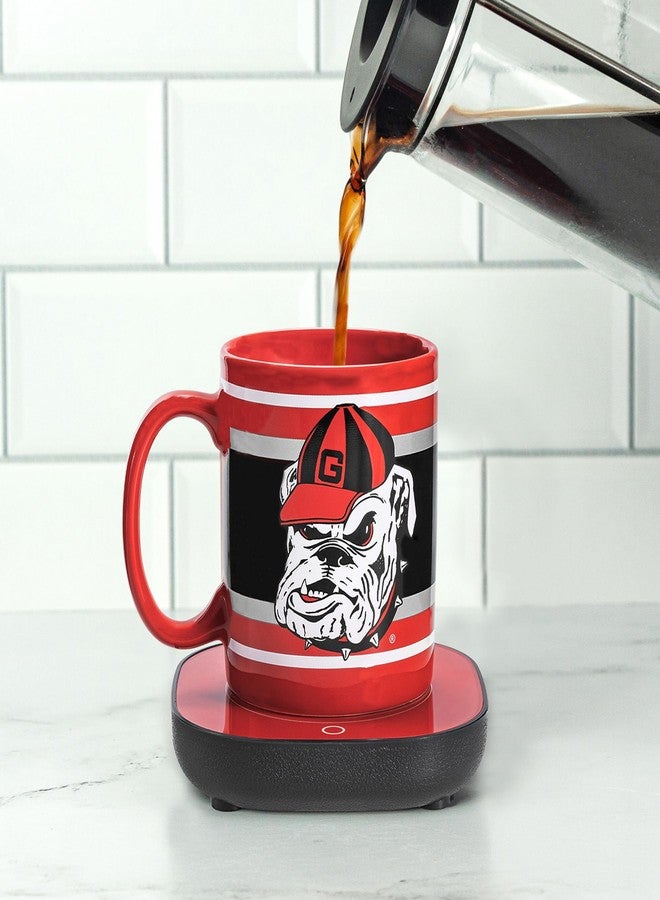 Uncanny Brands Georgia Bulldogs Hairy Dawg Mug Warmer with 12oz Mug Keeps Your Favorite Beverage Warm - Auto Shut On/Off - Image 2