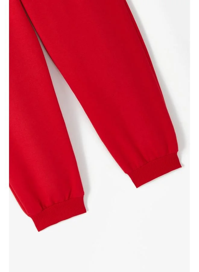 JUNE June Frilly Girl Tracksuit Set Red