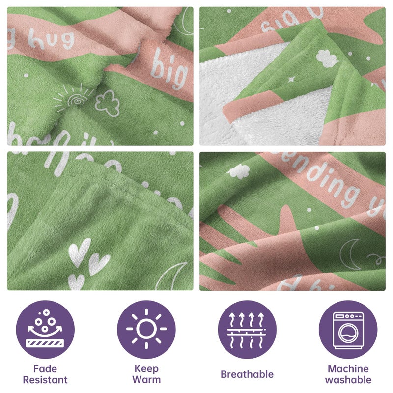 Afterprints Get Well Soon Gifts for Women Men  Hug/Healing Blanket  Thinking of You/Feel Better/Sympathy/After Surgery Gifts for Friends  Sister  Coworkers  Soft Throw Blankets 50'' x 60'' - Image 5