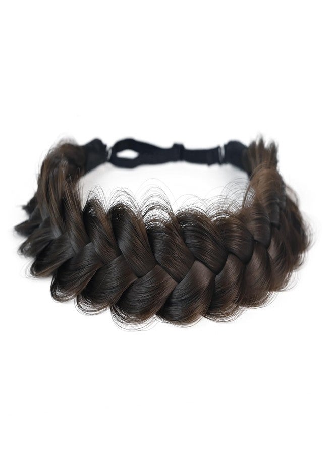TOECWEGR Synthetic Hair Braided Headband Classic Wide Strands Wedding Disorderly Fluffy Braids Wig Band Women Beauty Accessory(GYU-A16) - Image 5