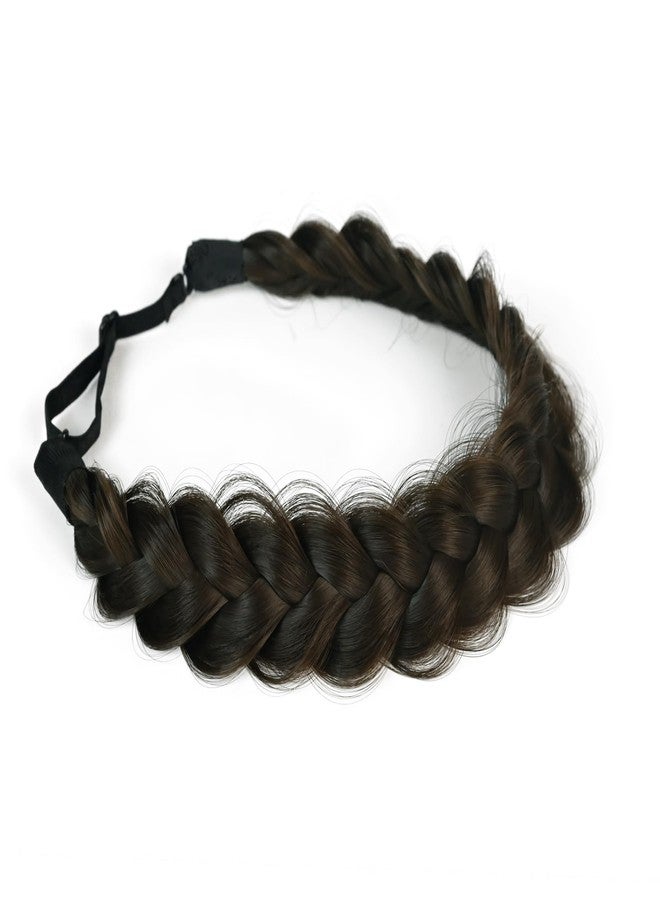 TOECWEGR Synthetic Hair Braided Headband Classic Wide Strands Wedding Disorderly Fluffy Braids Wig Band Women Beauty Accessory(GYU-A16) - Image 3