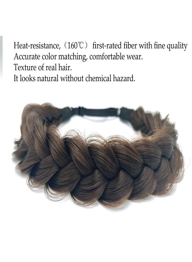 TOECWEGR Synthetic Hair Braided Headband Classic Wide Strands Wedding Disorderly Fluffy Braids Wig Band Women Beauty Accessory(GYU-A16) - Image 4
