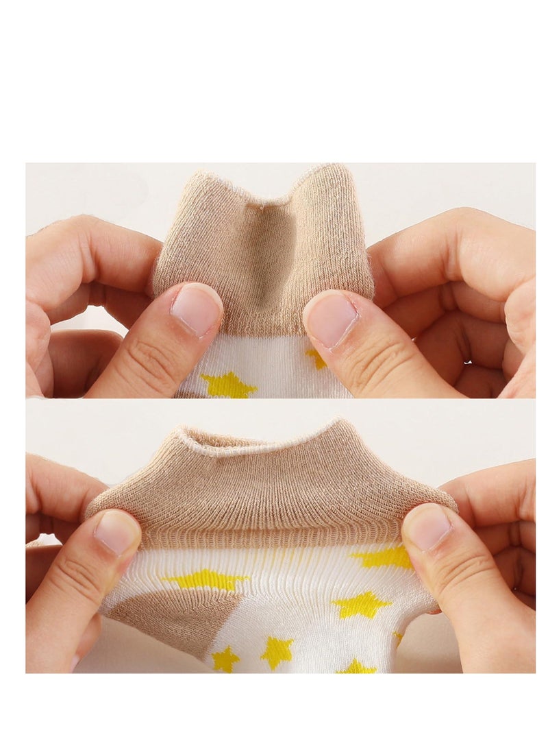 Y&D Baby Caps Mittens and Thick Warm Socks Cotton Newborn Essentials Accessories No Scratch Elastic Wrist Gloves Hypoallergenic for Boys Girls  - Image 4