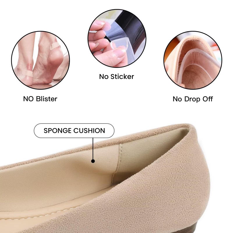 MUSSHOE Flat Shoes Women Pointed Toe Comfortable Slip on Women's Flats, Nude Suede 8 - Image 3