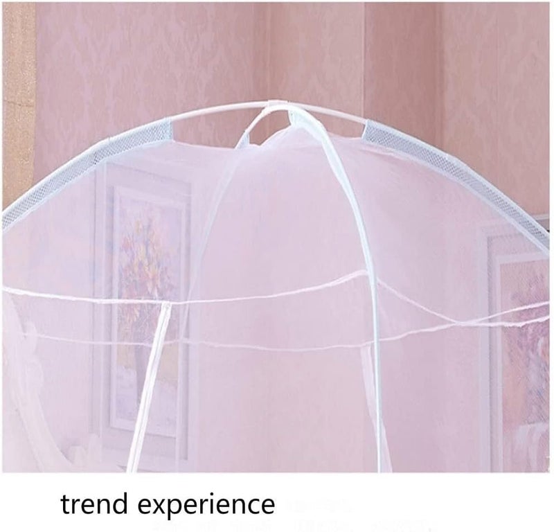 Pop Up Mosquito Net Bed Canopy, Foldable Mesh Mosquito Screen with Double Door, Easy Installation for Single Double Bed,Yellow-39.4 - Image 4