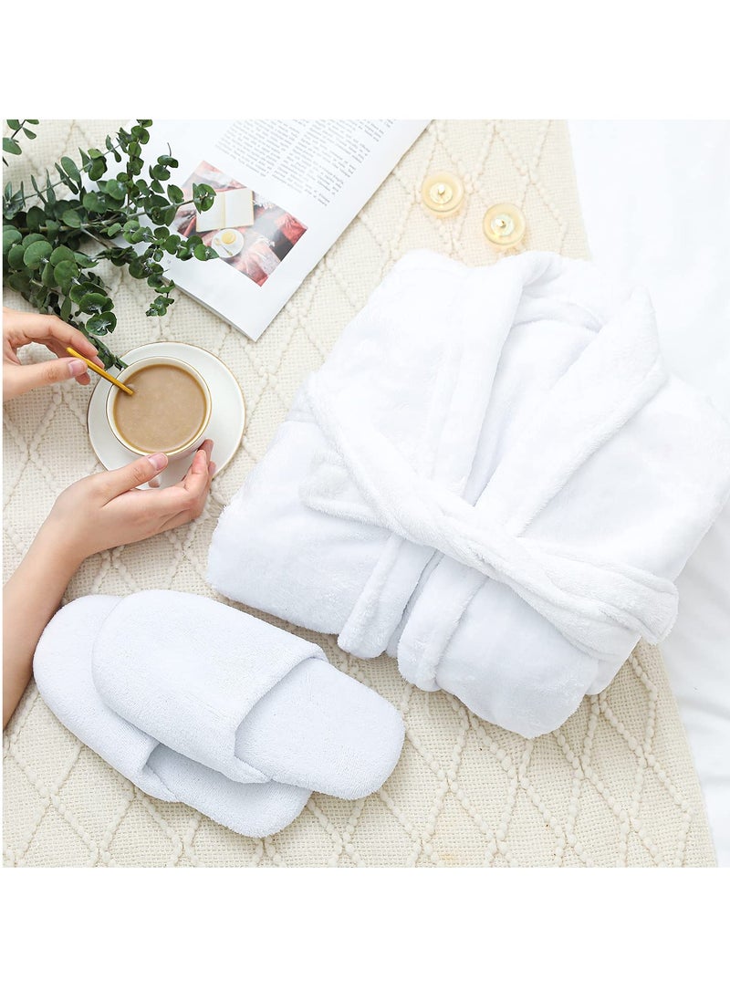 spa luxetique Spa Luxetique Robe and Slippers Spa Set Women, Valentines Day Gifts for Wife, 6pcs Flannel Soft Bath Robe, Bath and Body Works Bath Sets with Slippers, Body Lotion, Bath Bombs, Robe Sets for Women  - Image 3