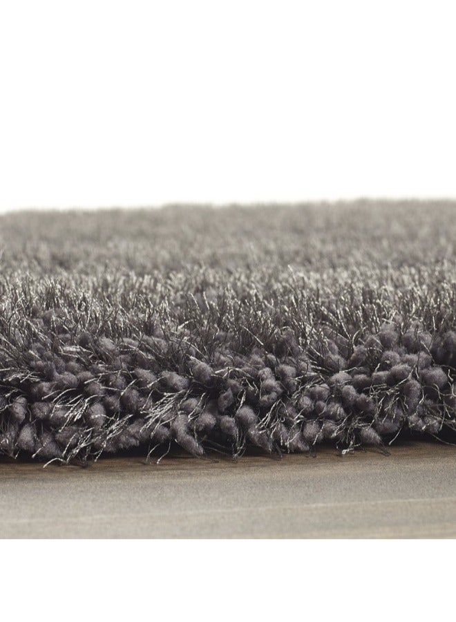 Handpicked Furniture Fluffy Grey Rug, Ultra Soft Area Carpets For Bed Room, Living Room, And Dining Room, Anti-slip Floor Carpets, Easy To Clean, Made In Turkey - Image 3