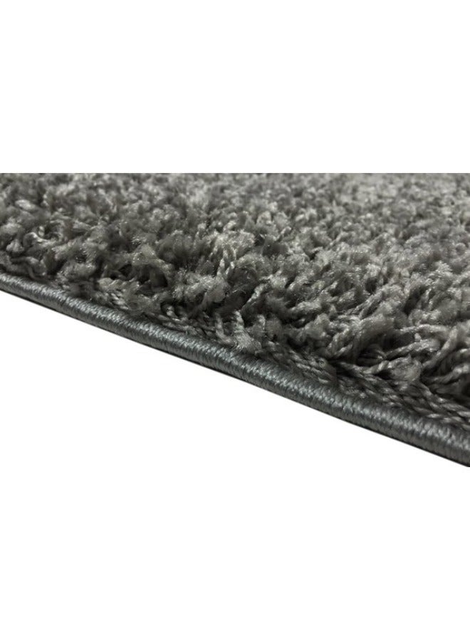 Handpicked Furniture Fluffy Grey Rug, Ultra Soft Area Carpets For Bed Room, Living Room, And Dining Room, Anti-slip Floor Carpets, Easy To Clean, Made In Turkey - Image 2