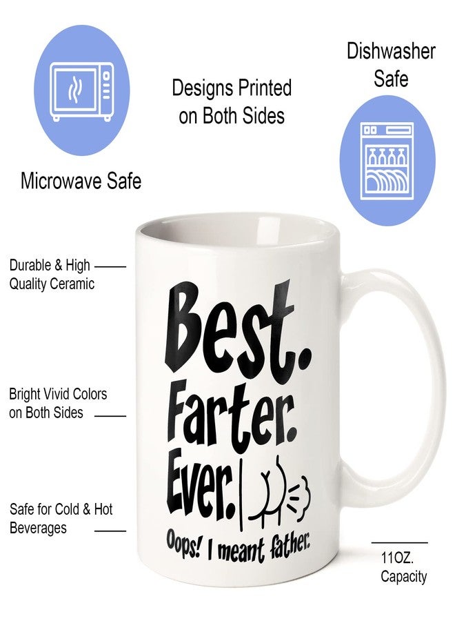 RioGree Fathers Day Funny Gifts for Husband Dad Him from Daughter Son Kids Wife - 11 OZ Ceramic Coffee Mug - Stocking Stuffers for Christmas Xmas,Birthday, Anniversary Gag Presents Ideas for PaPa Step Dad - Image 3