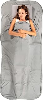 Klymit Nest Sleeping Bag Liner, 1-Person Sleeping Bag Insert, Gray, L - Image 1